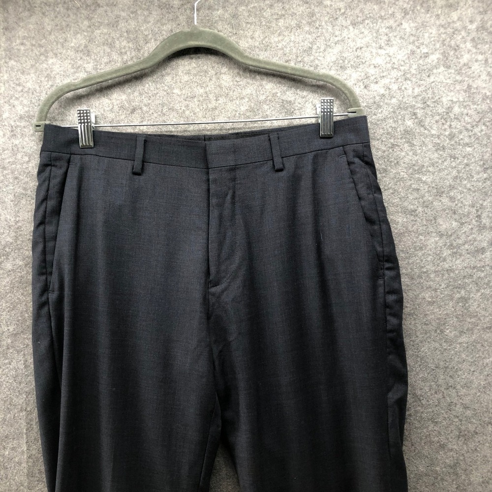 J.Crew Slim Ludlow Wool Dress Pants Mens 31x32 Charcoal Gray Flat Front - Picture 7 of 9
